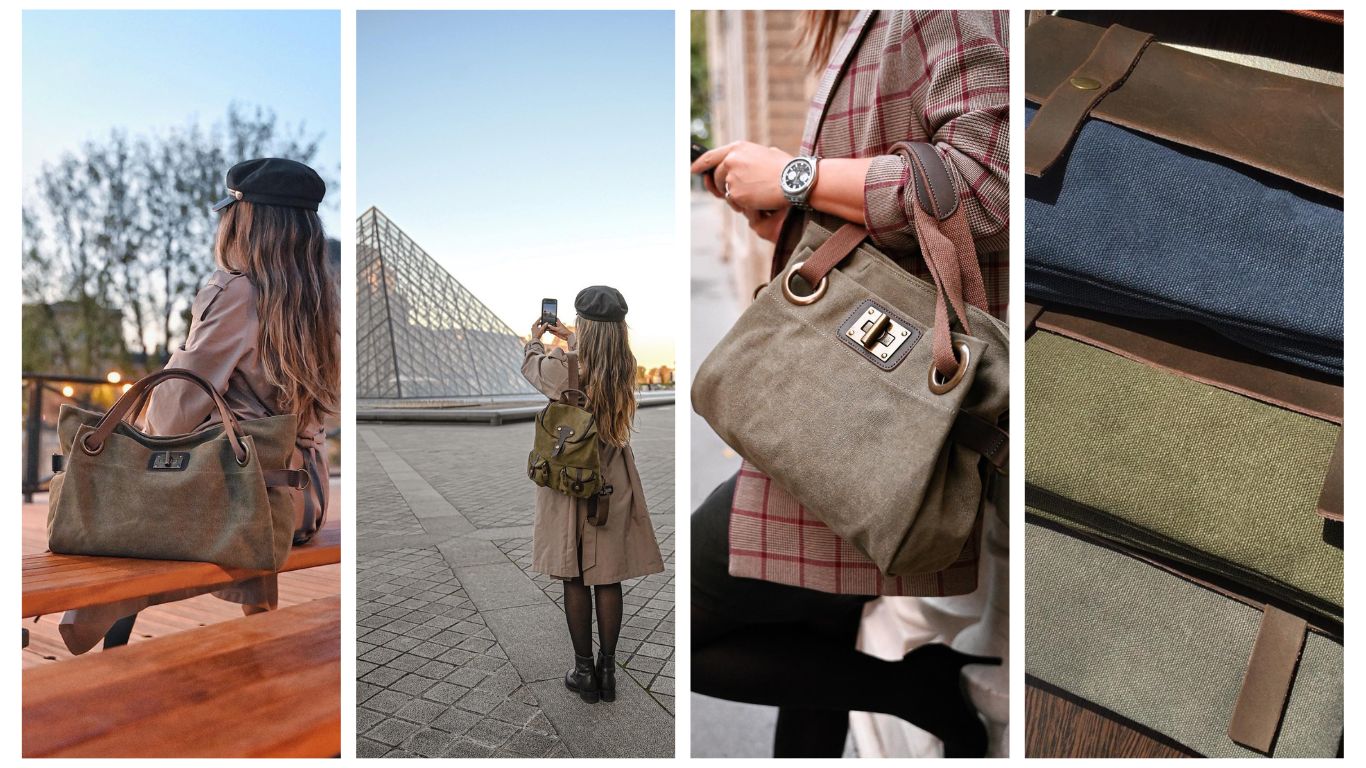 Collection Zede - toile et cuir