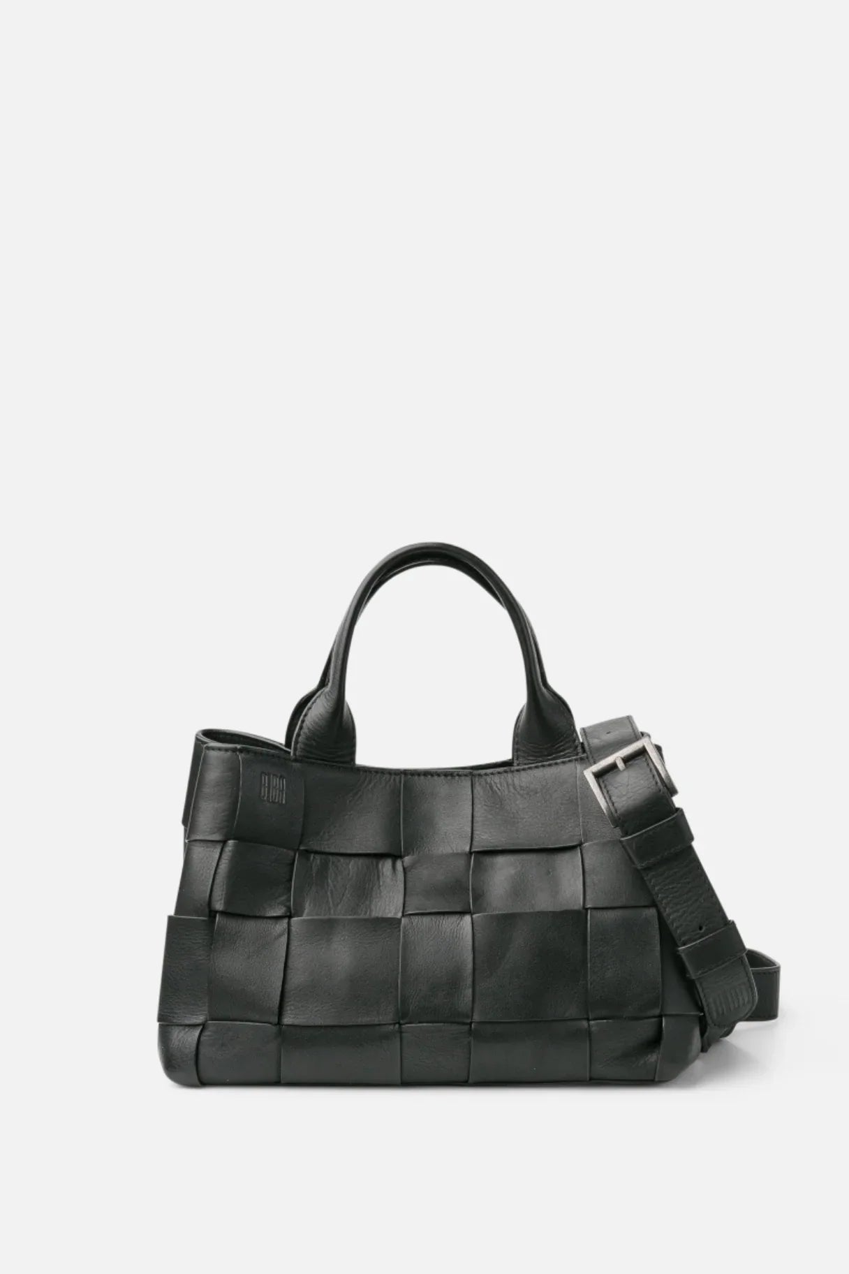 Sac bowling en cuir tressé noir BIBA Wann WAN1L