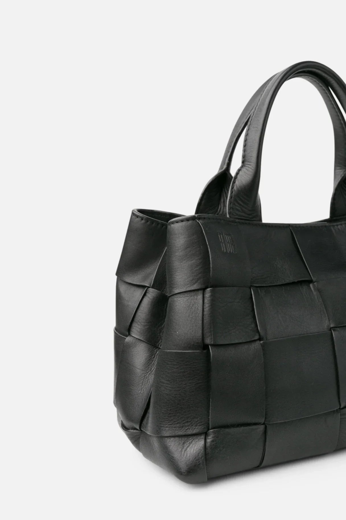 Sac bowling en cuir tressé noir BIBA Wann WAN1L