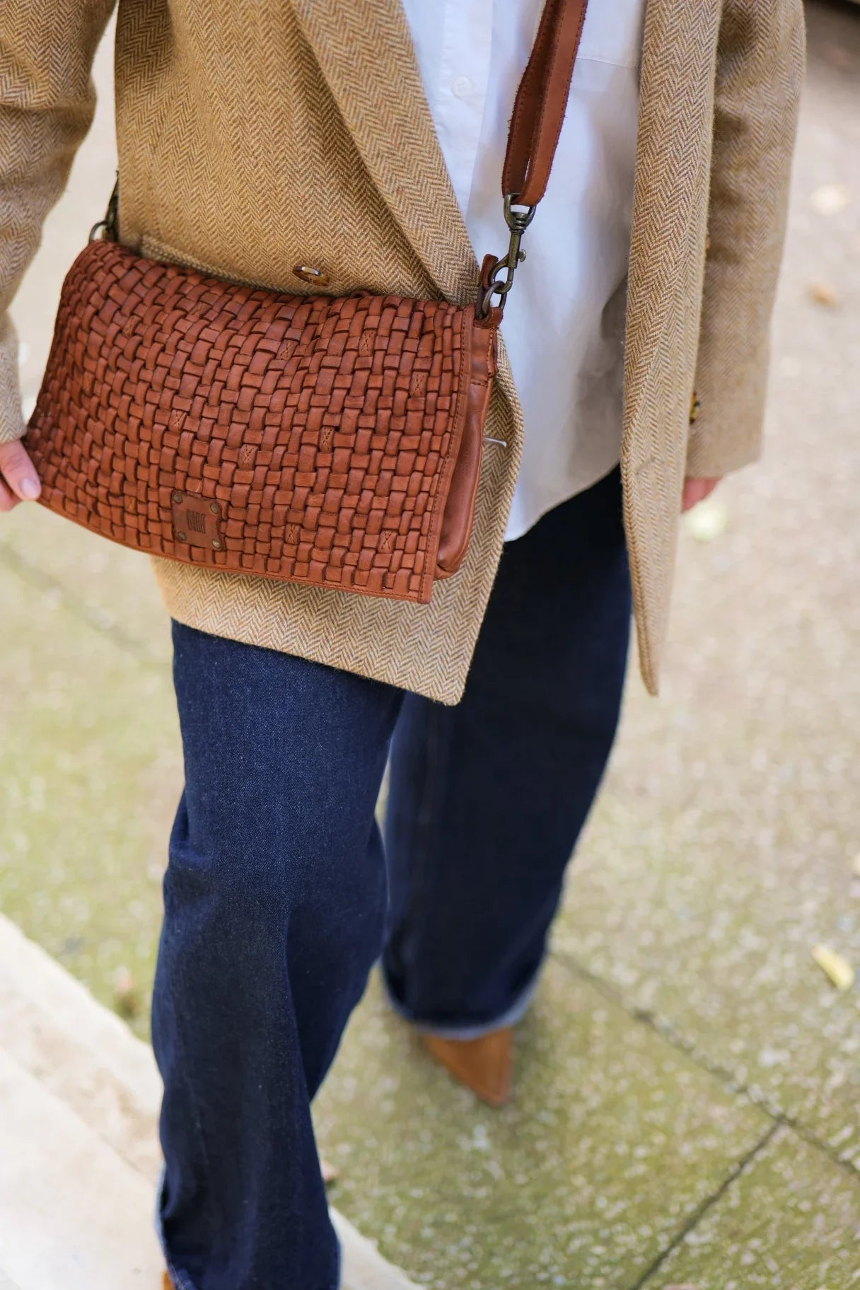 Sac bandoulière en cuir cuero - BIBA Kansas