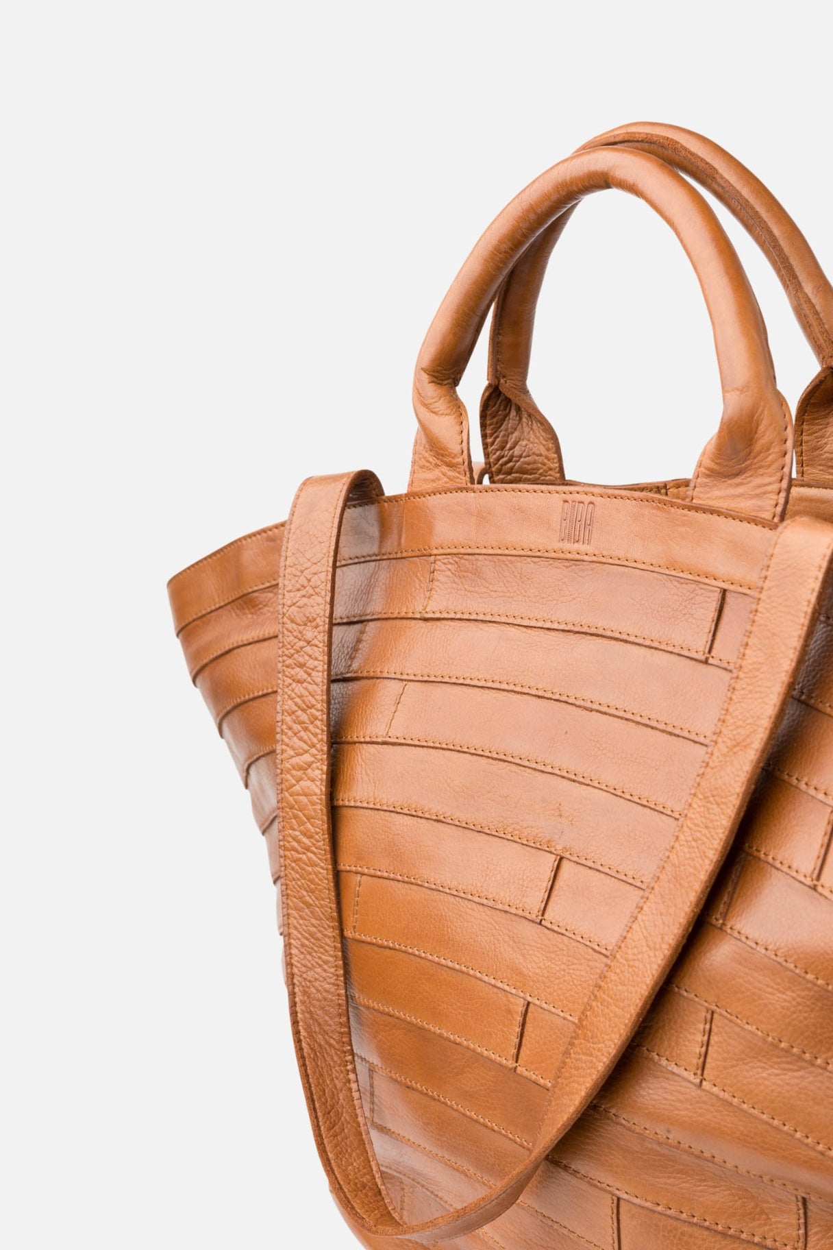 Grand cabas Biba Lewisburg Brick LEB1L – format XL en cuir souple