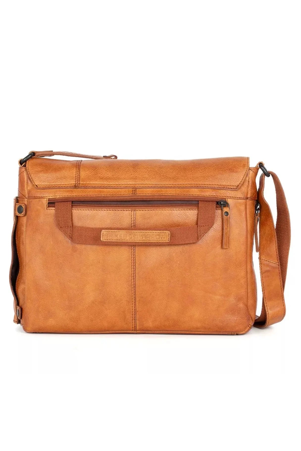 Sac cartable à bandoulière zip arrière
