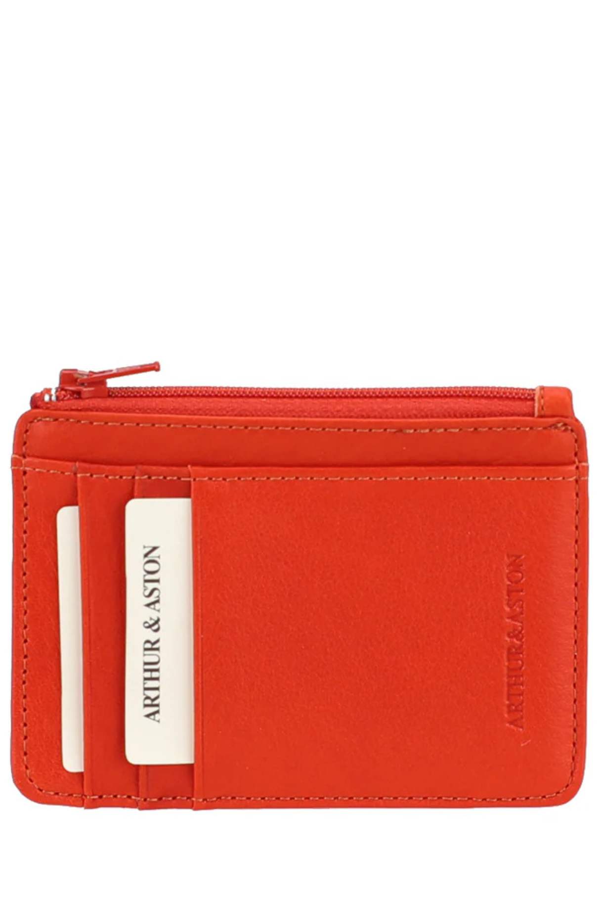 Porte-cartes cuir RFID Ange orange Arthur & Aston