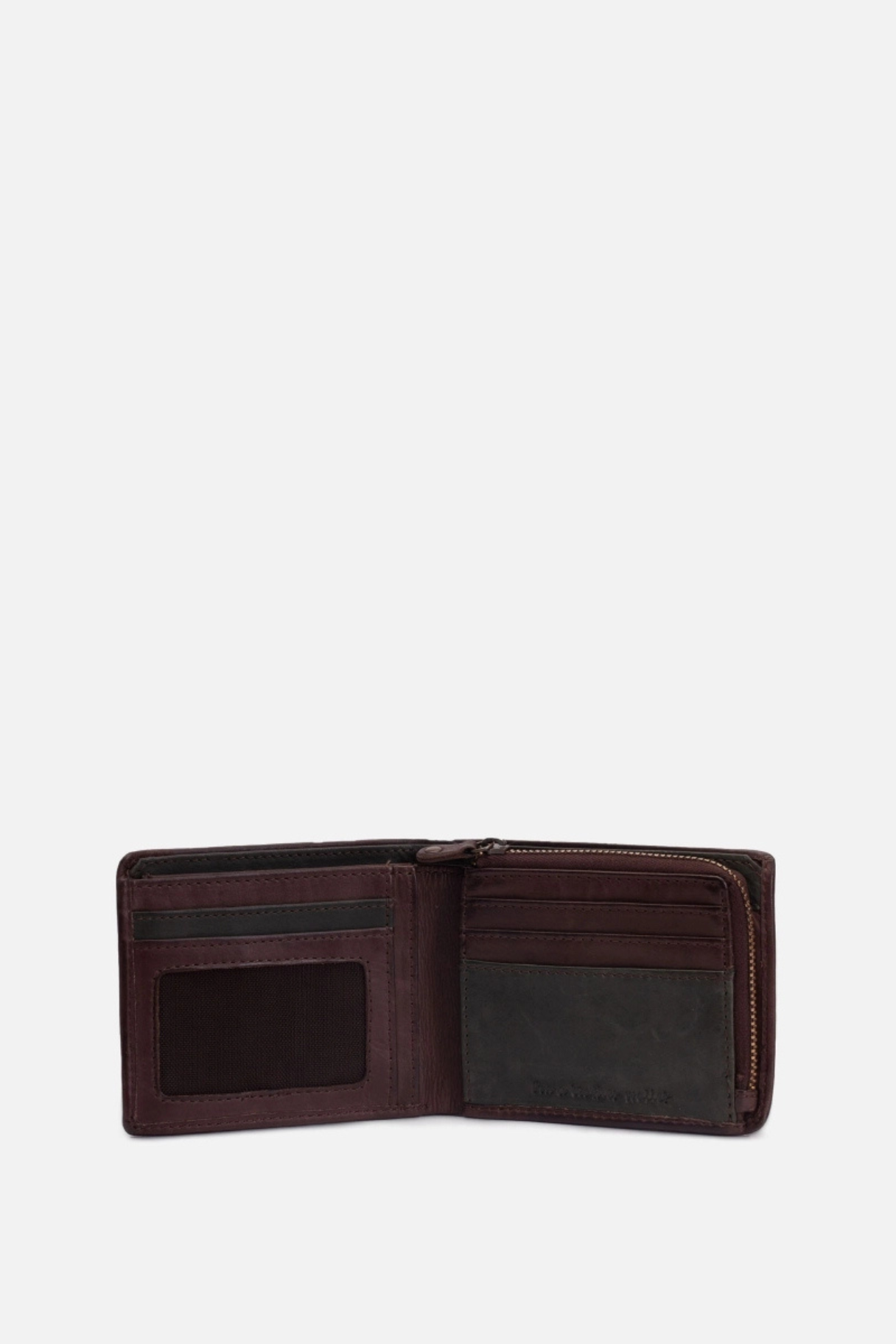 portefeuille homme cuir lavé tannage végétal BIBA Michigan MIC15 intérieur