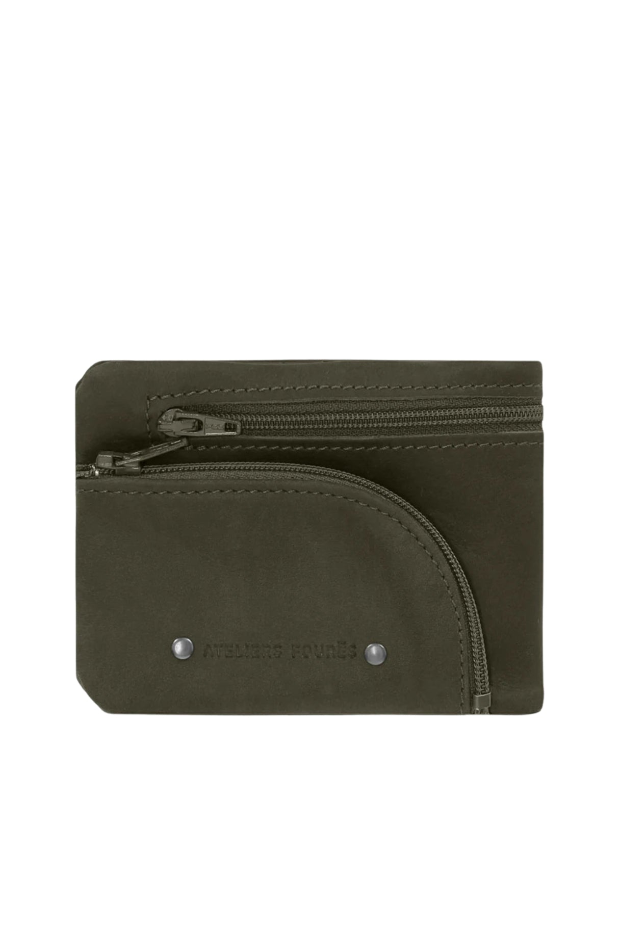 portefeuille ulysse ateliers foures cuir kaki