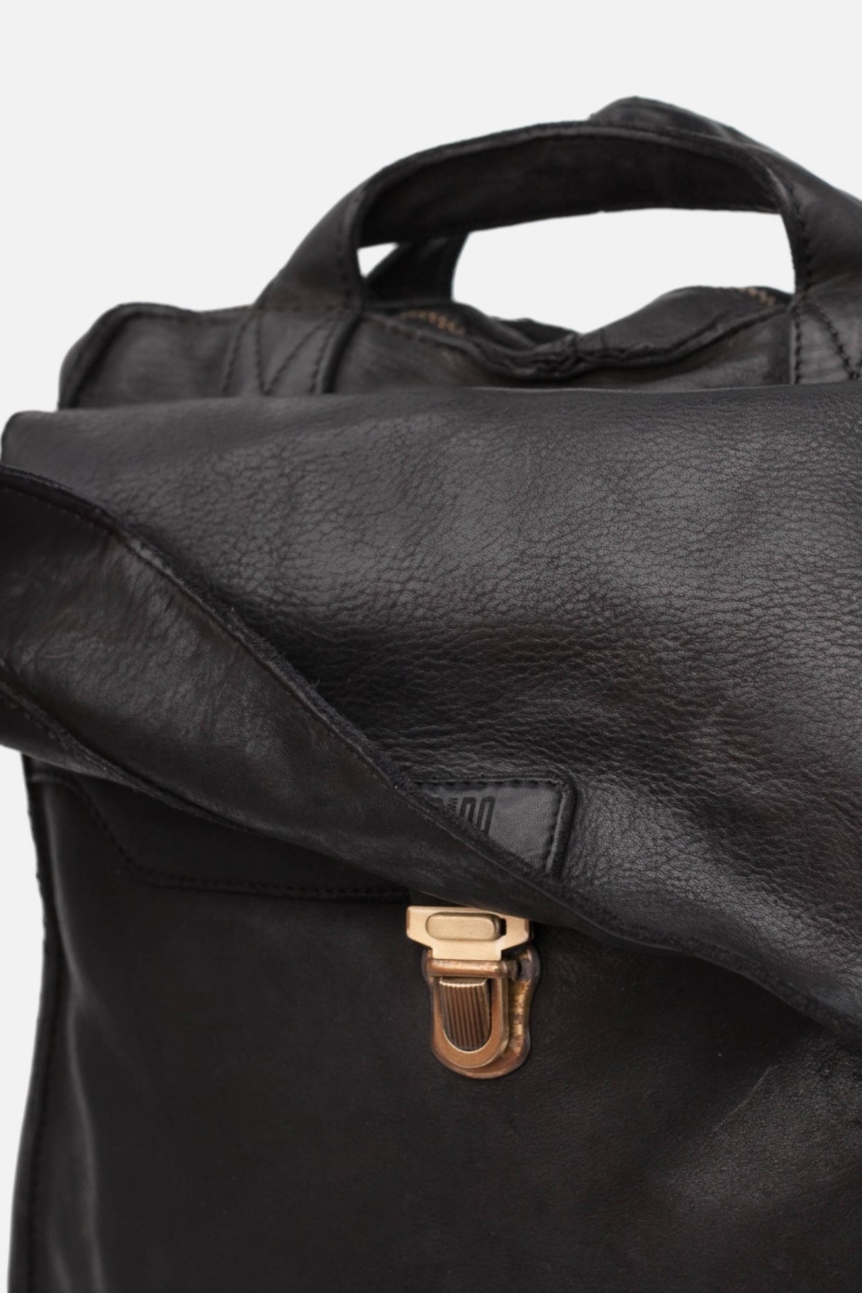 Sac à dos en cuir noir - HERITAGE