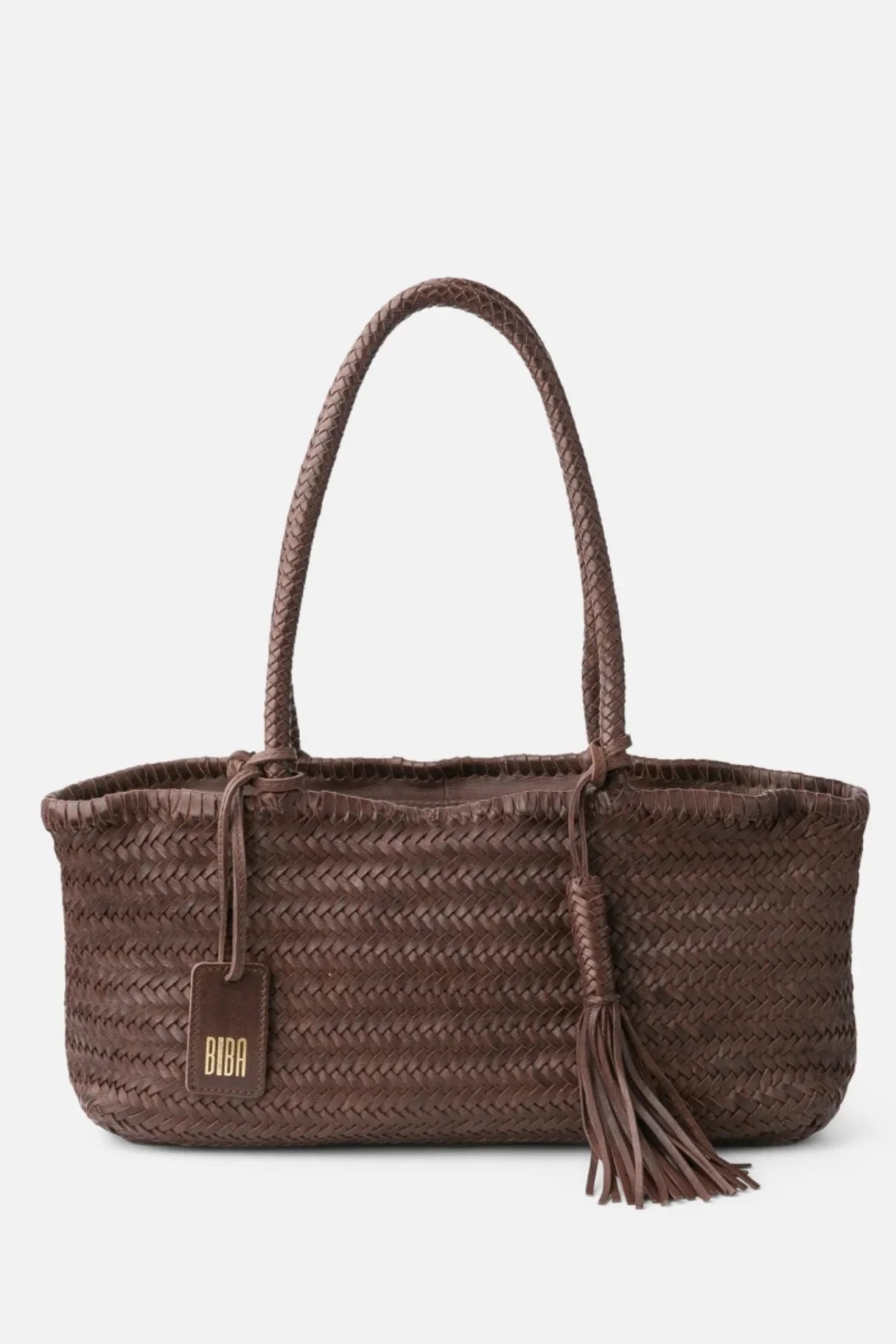 Sac baguette en cuir tressé Perkins PER10L