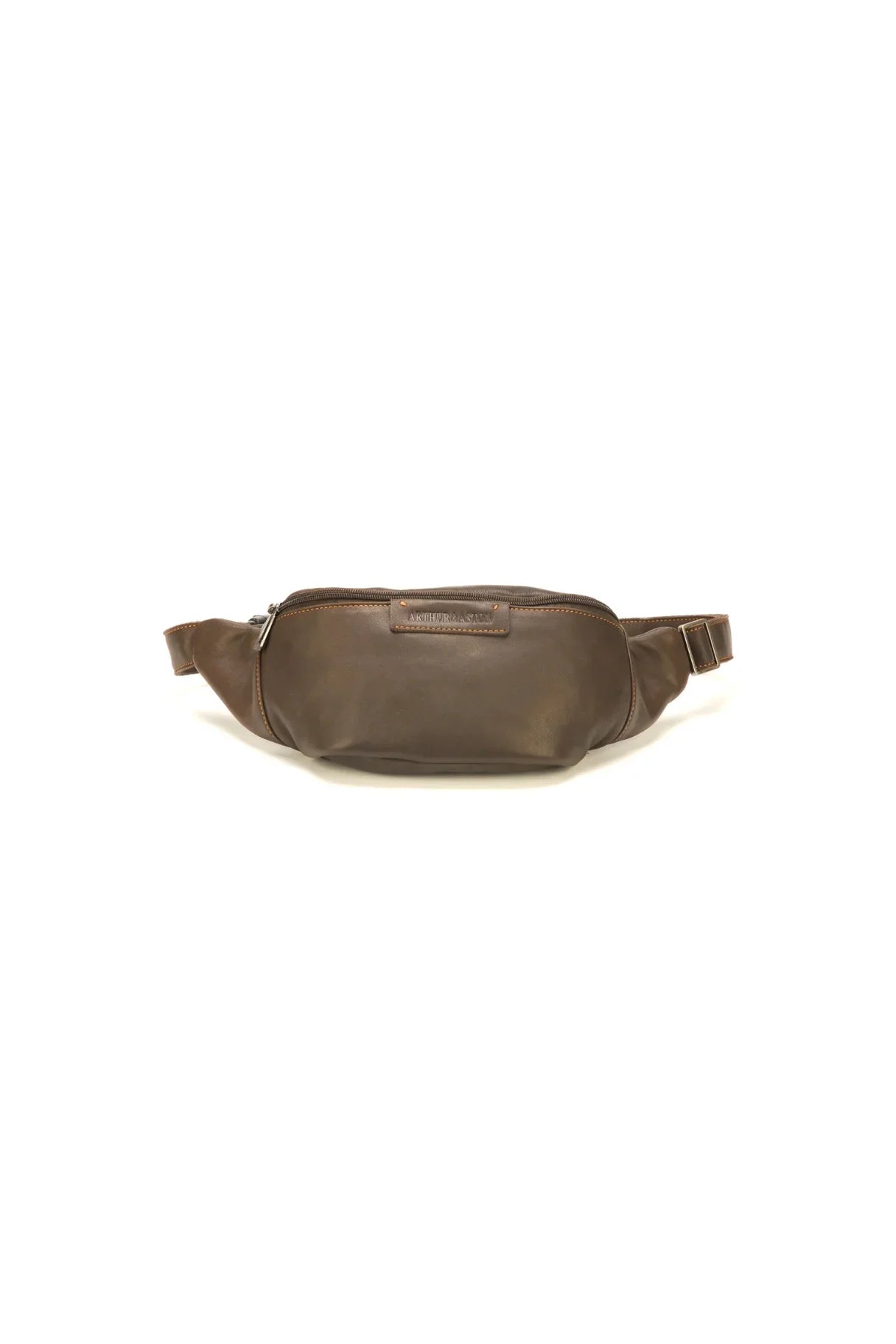 Sac banane Johany en cuir chocolat