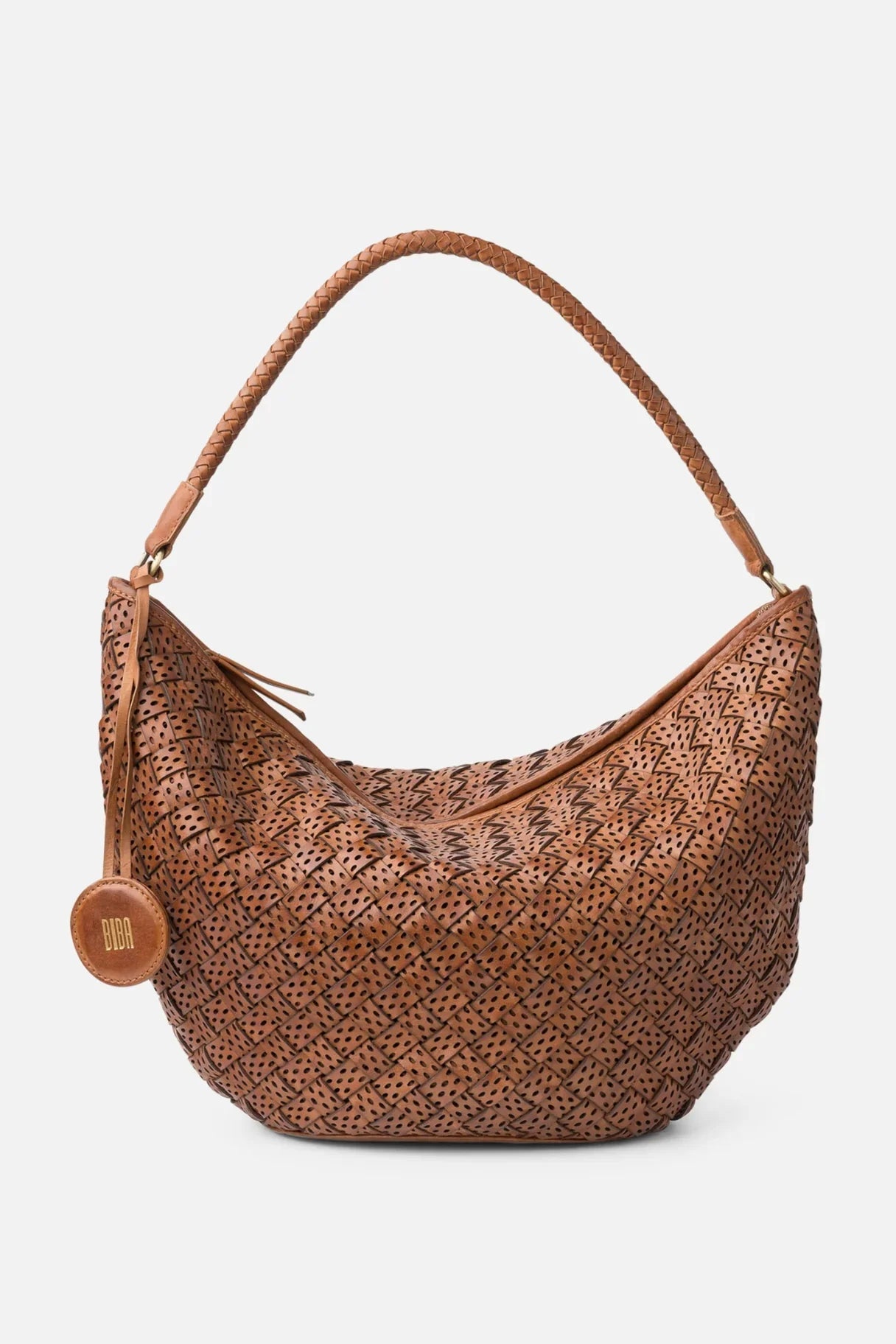 Sac hobo en cuir tressé et perforé MOI1L de Biba