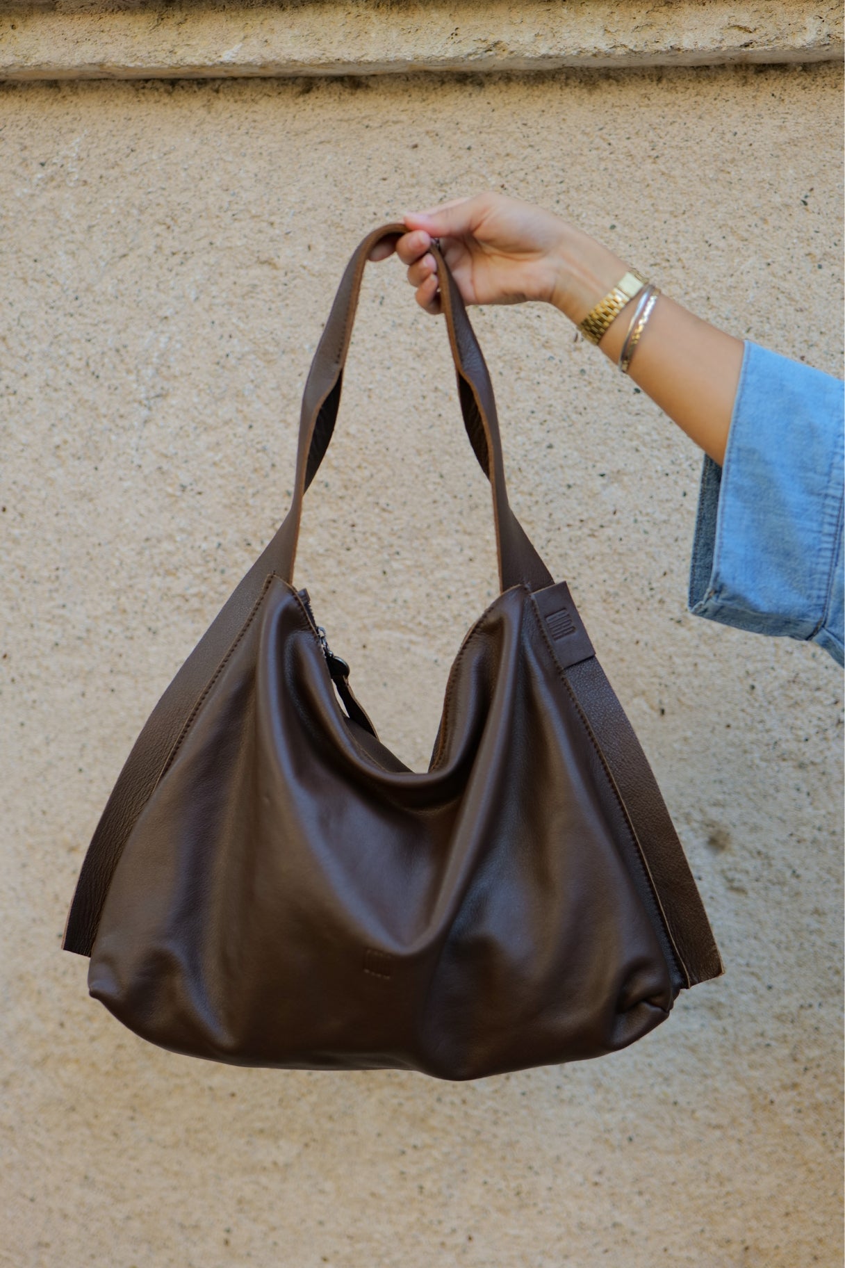Sac hobo en cuir Vienna VIE1L – BIBA KO
