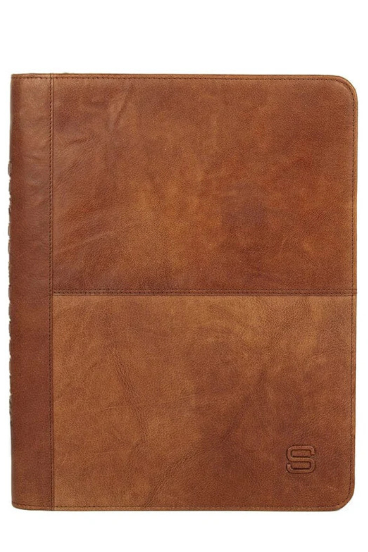 Schrijfmap cuir cognac Boston Spikes & Sparrow porte documents tablette