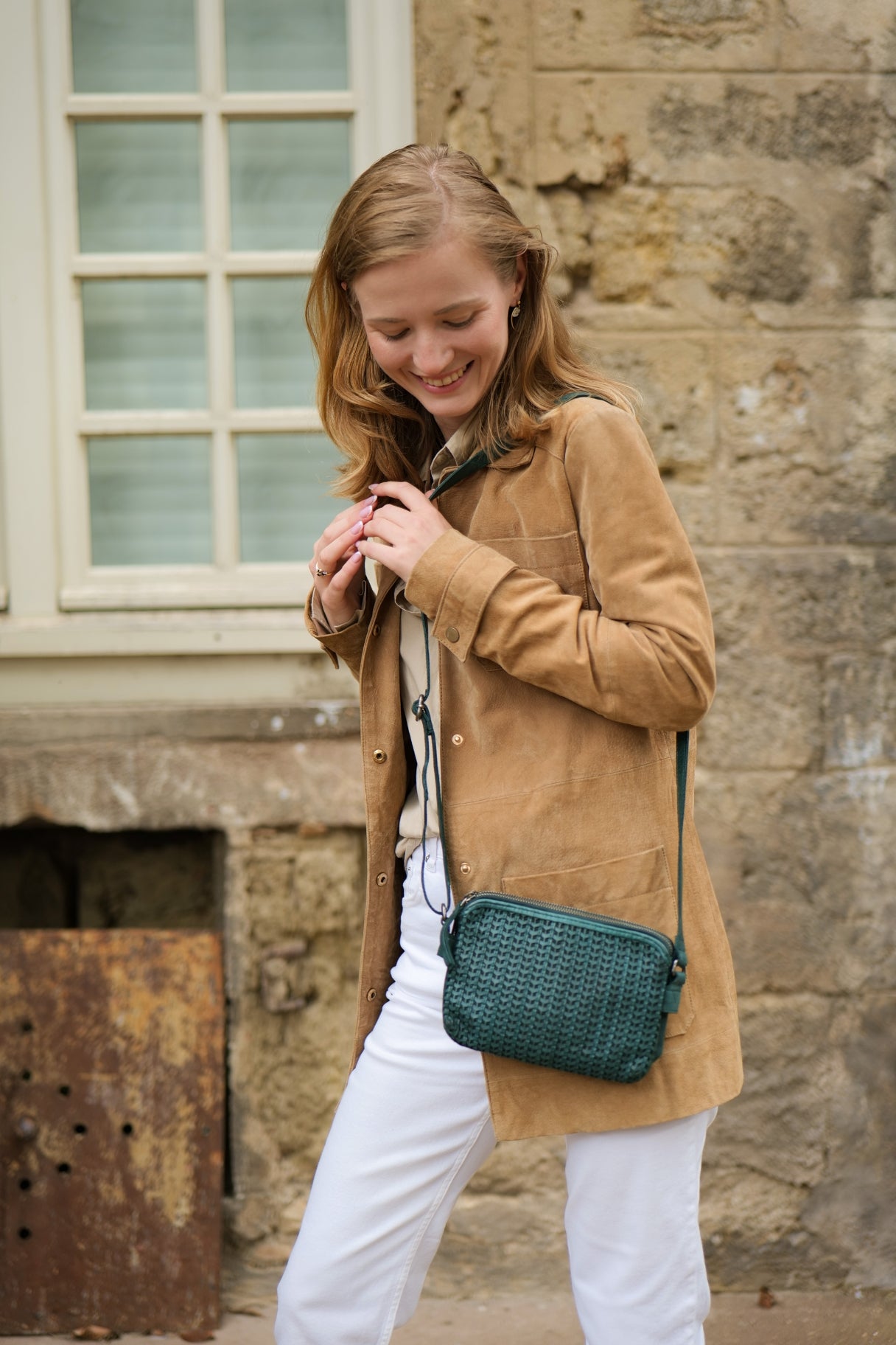 Sac bandoulière en cuir Biba Moab MOA3L - Design tressé et look contemporain