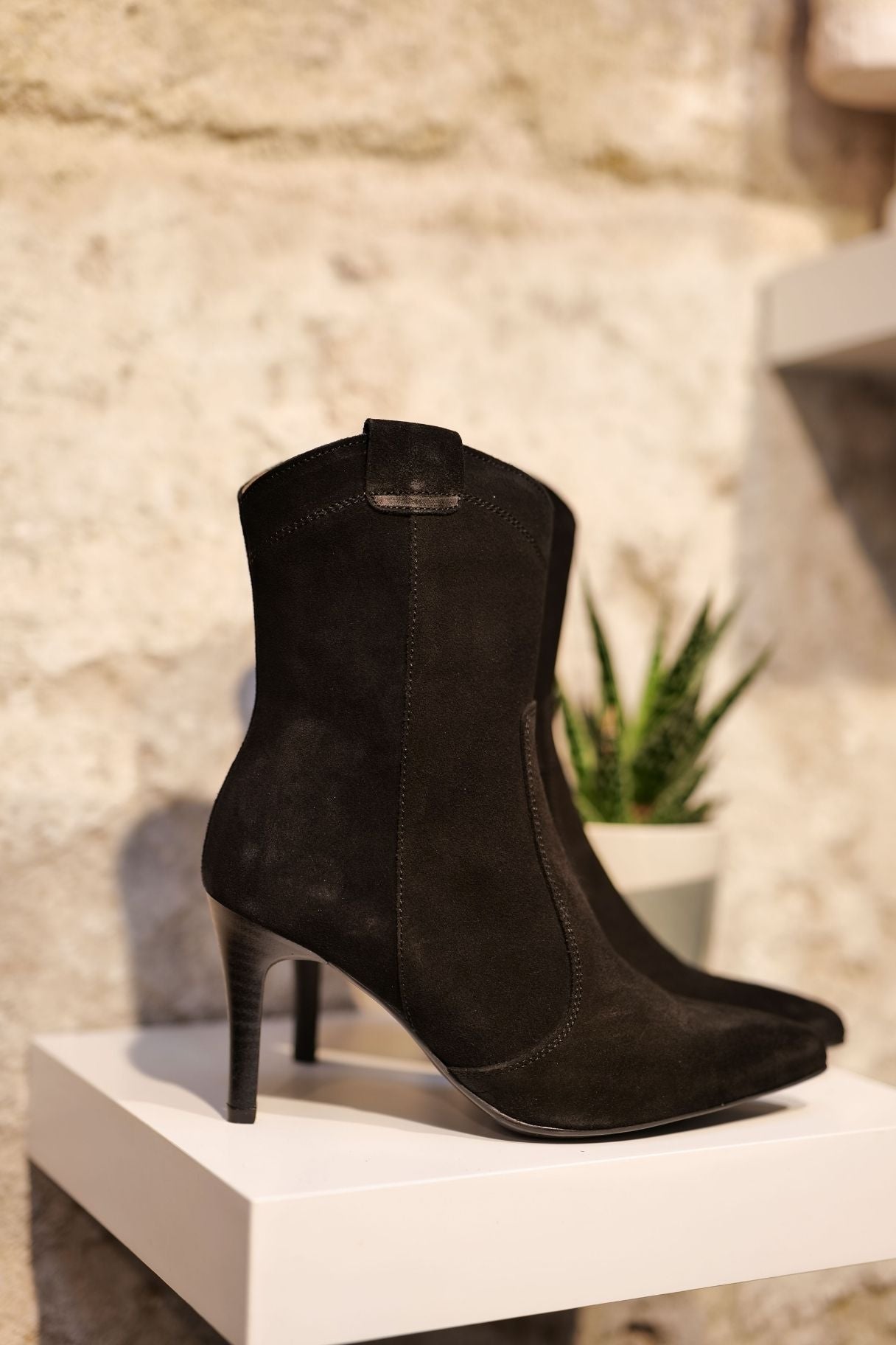 Bottines Noires à Talons Patricia Miller 6106 - Nappa Maroquinerie