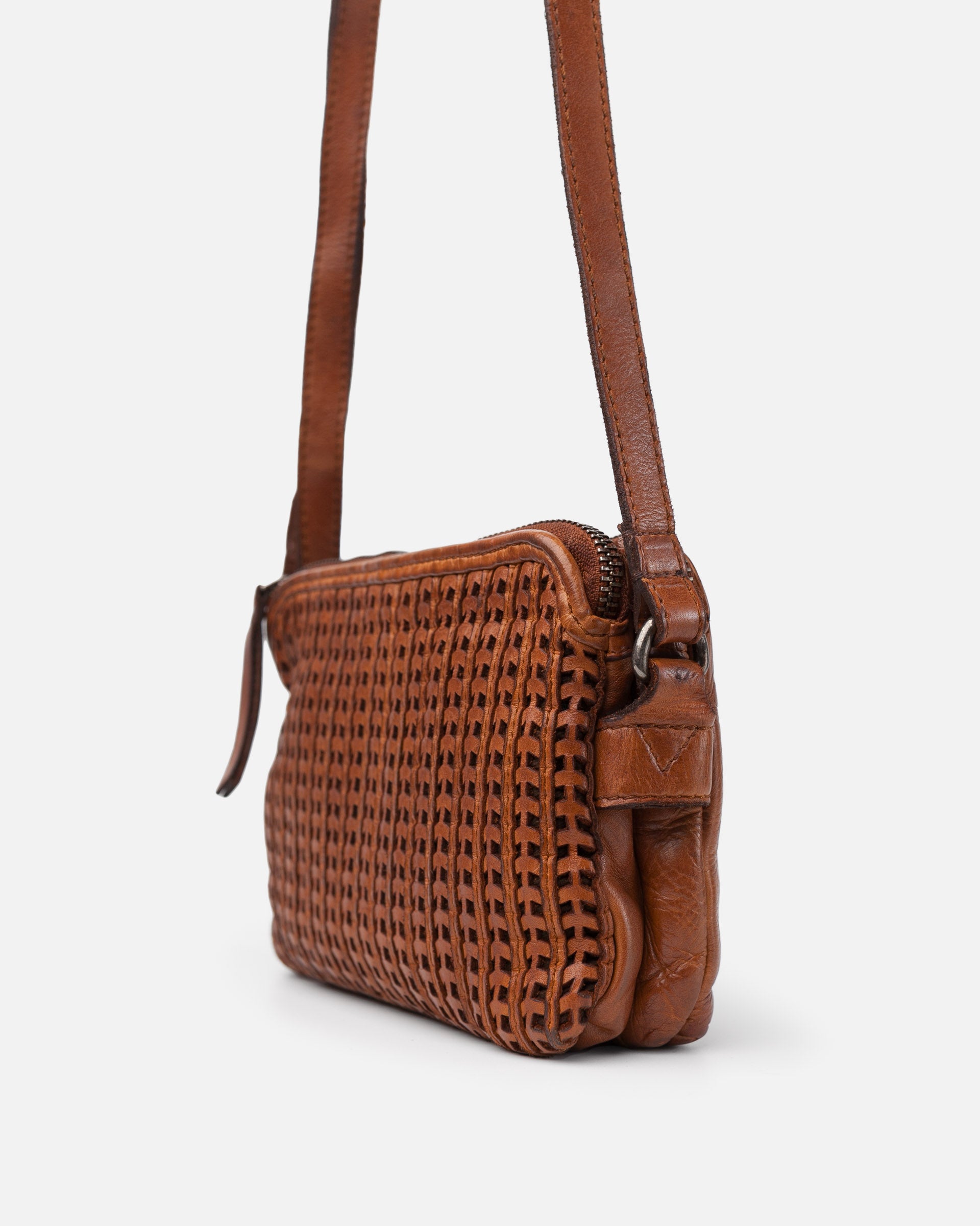 Sac bandoulière en cuir Biba Moab MOA3L - Design tressé et look contemporain