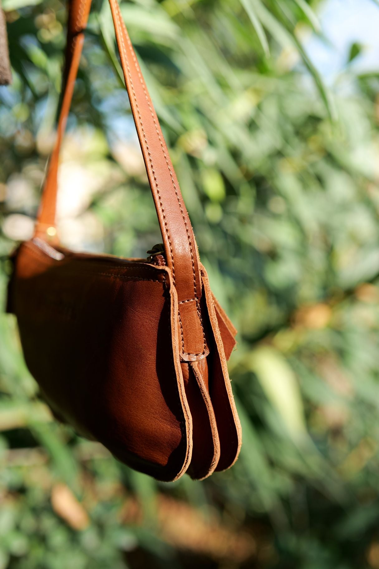 Petit sac en cuir Noordsen avec 3 compartiments