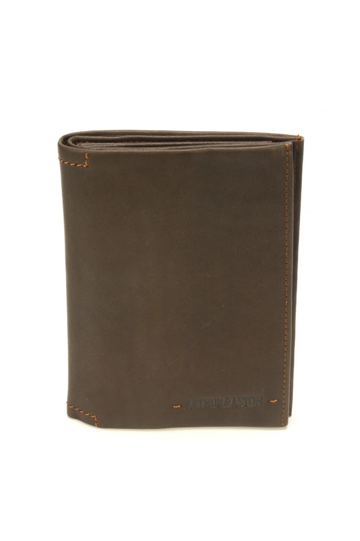 Portefeuille grand modèle homme en cuir marron foncé