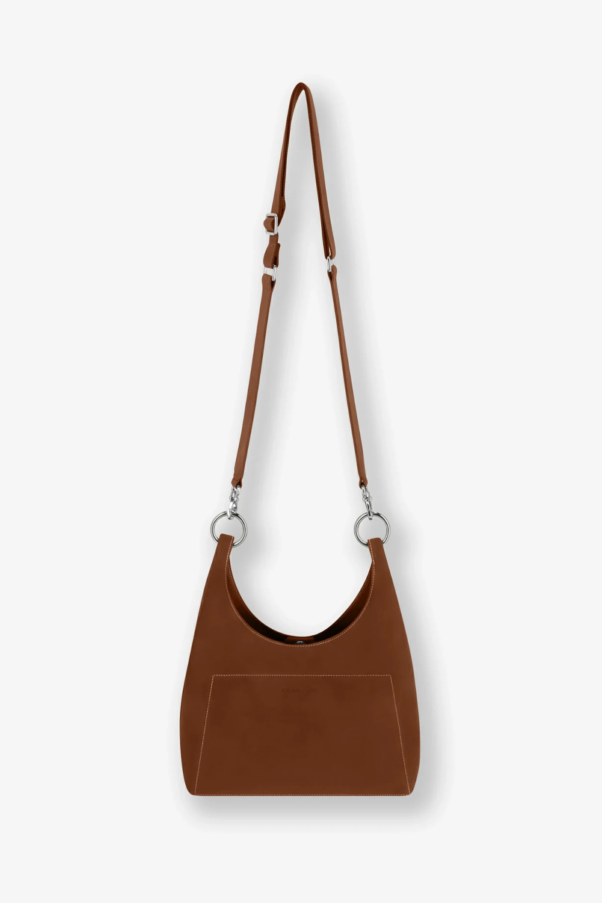 Sac Amazone Ateliers Fourès cuir marron  avec bandoulière large réglable