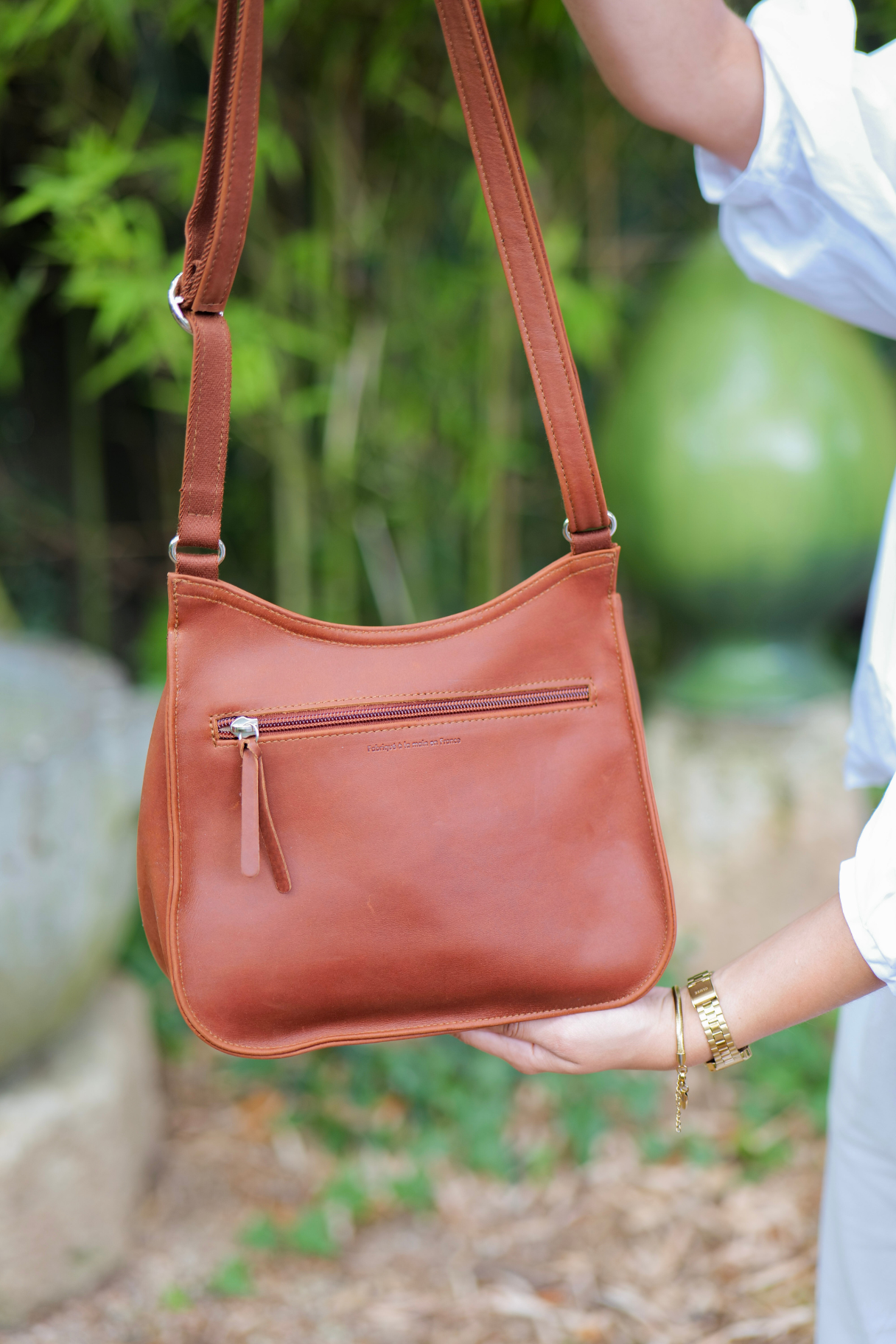 Vue arrière du sac Artémis avec poche zippée