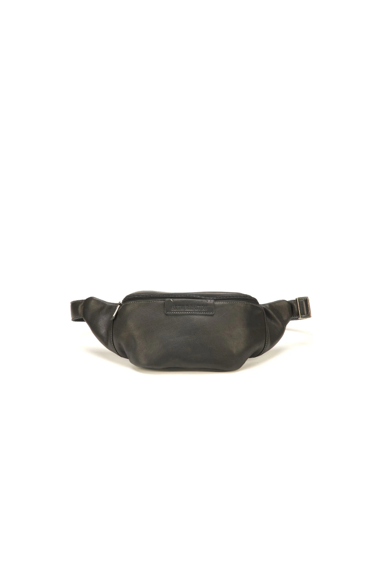 Sac banane Johany en cuir noir