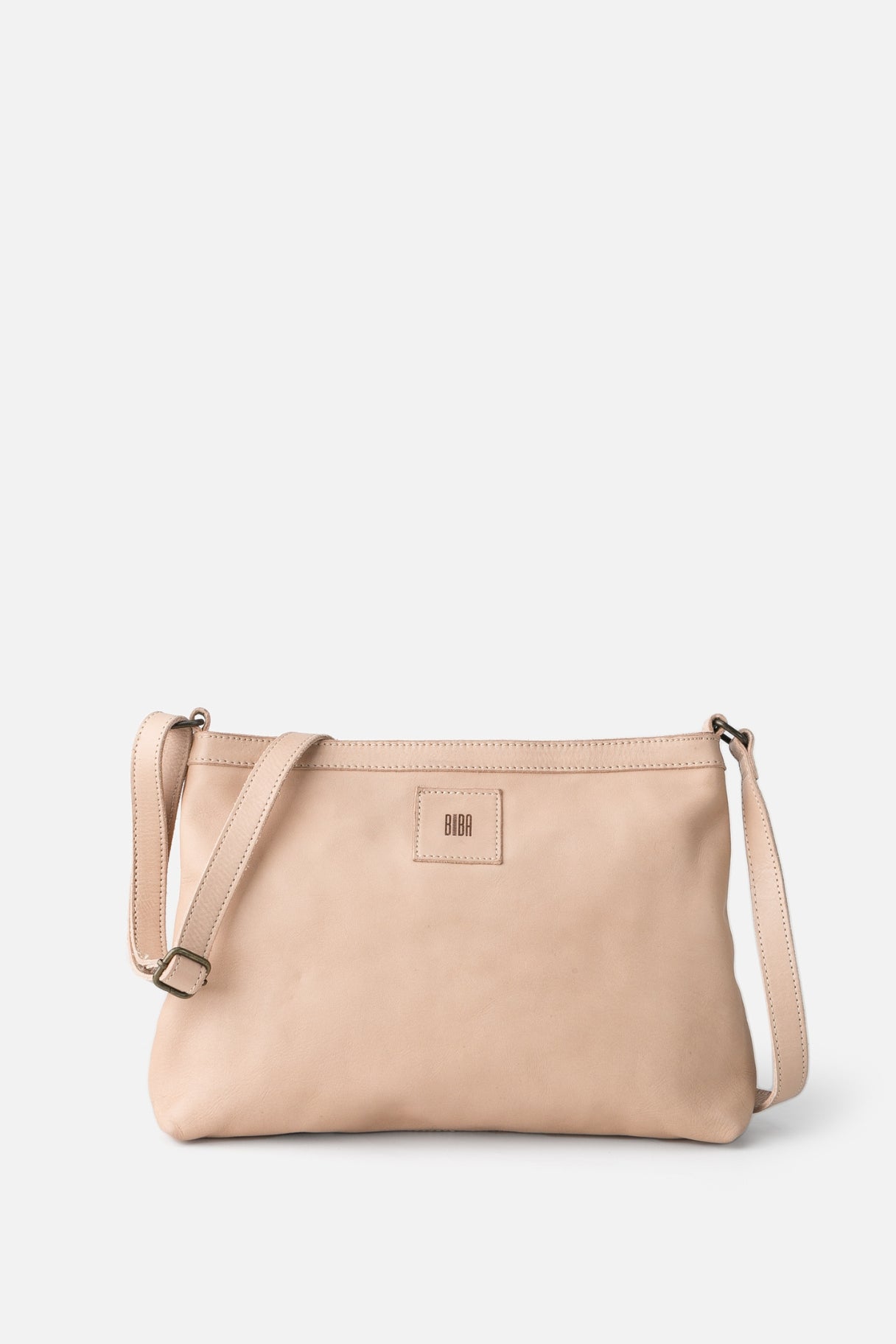 Sac bandoulière en cuir BIBA Boston - Marron, noir ou beige