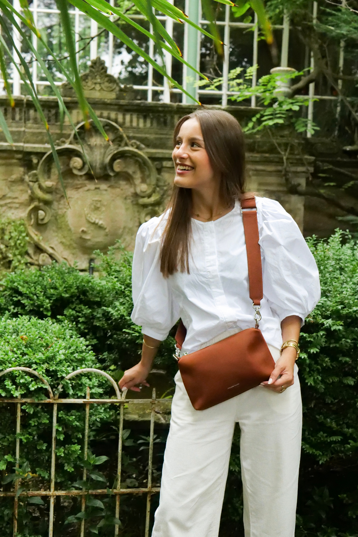Sac Iliade camel porté à l’épaule