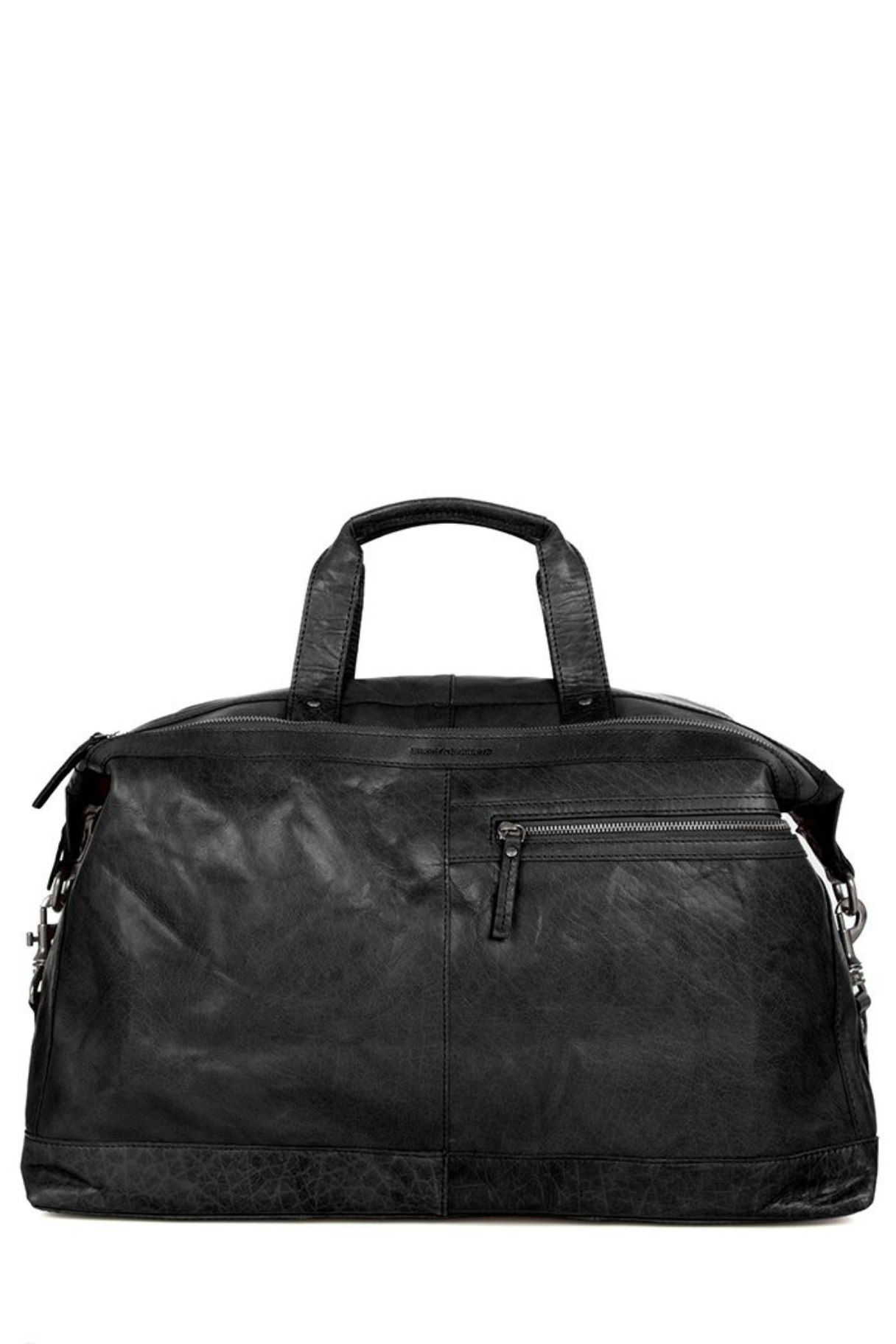 Sac de voyage cuir noir Atlanta Spikes & Sparrow 50 cm