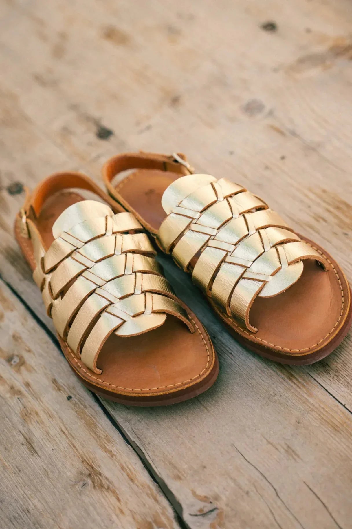 Sandales bronze confort et maintien naturel