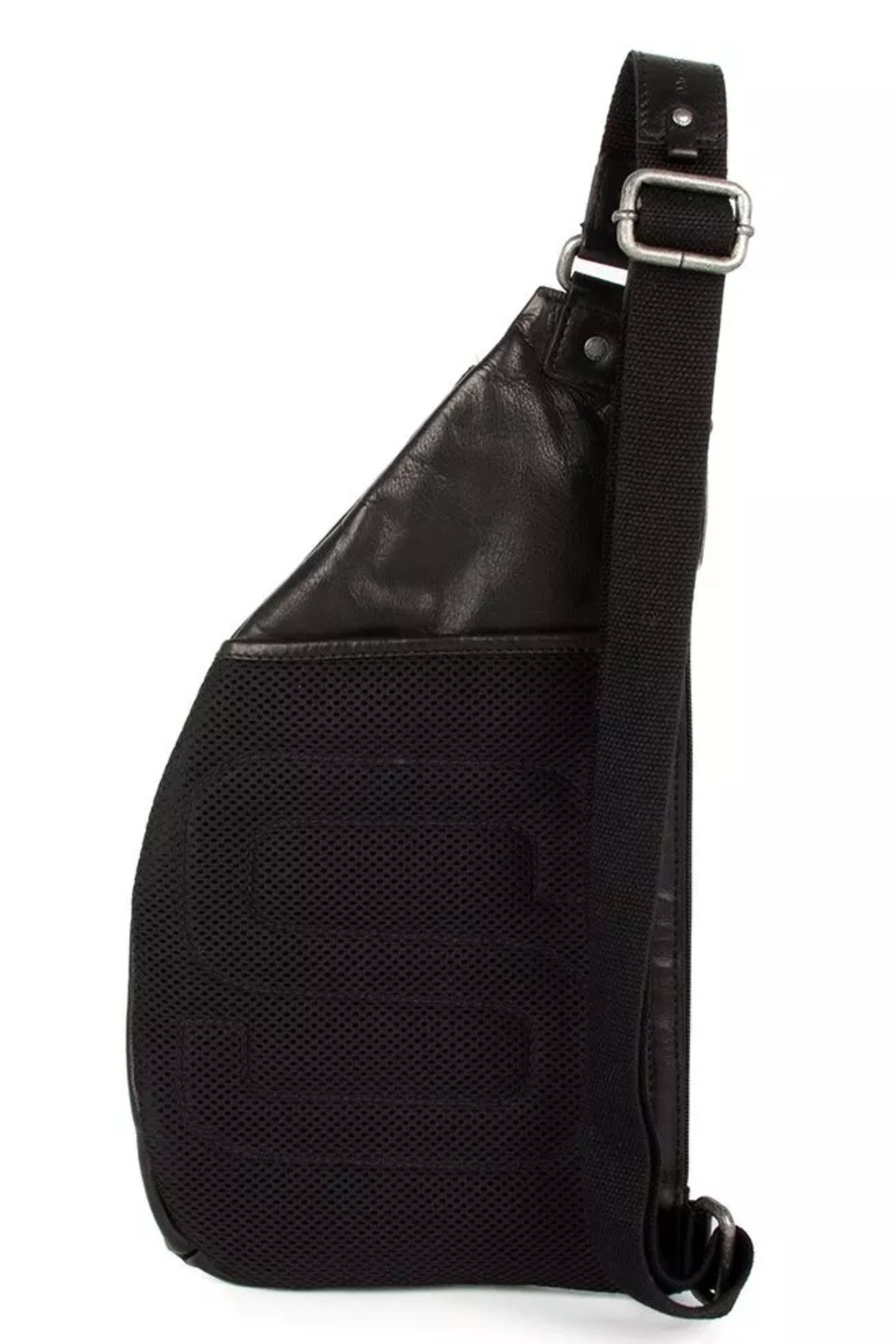 Dos mesh respirant et logo S du sling bag Reese noir Spikes & Sparrow