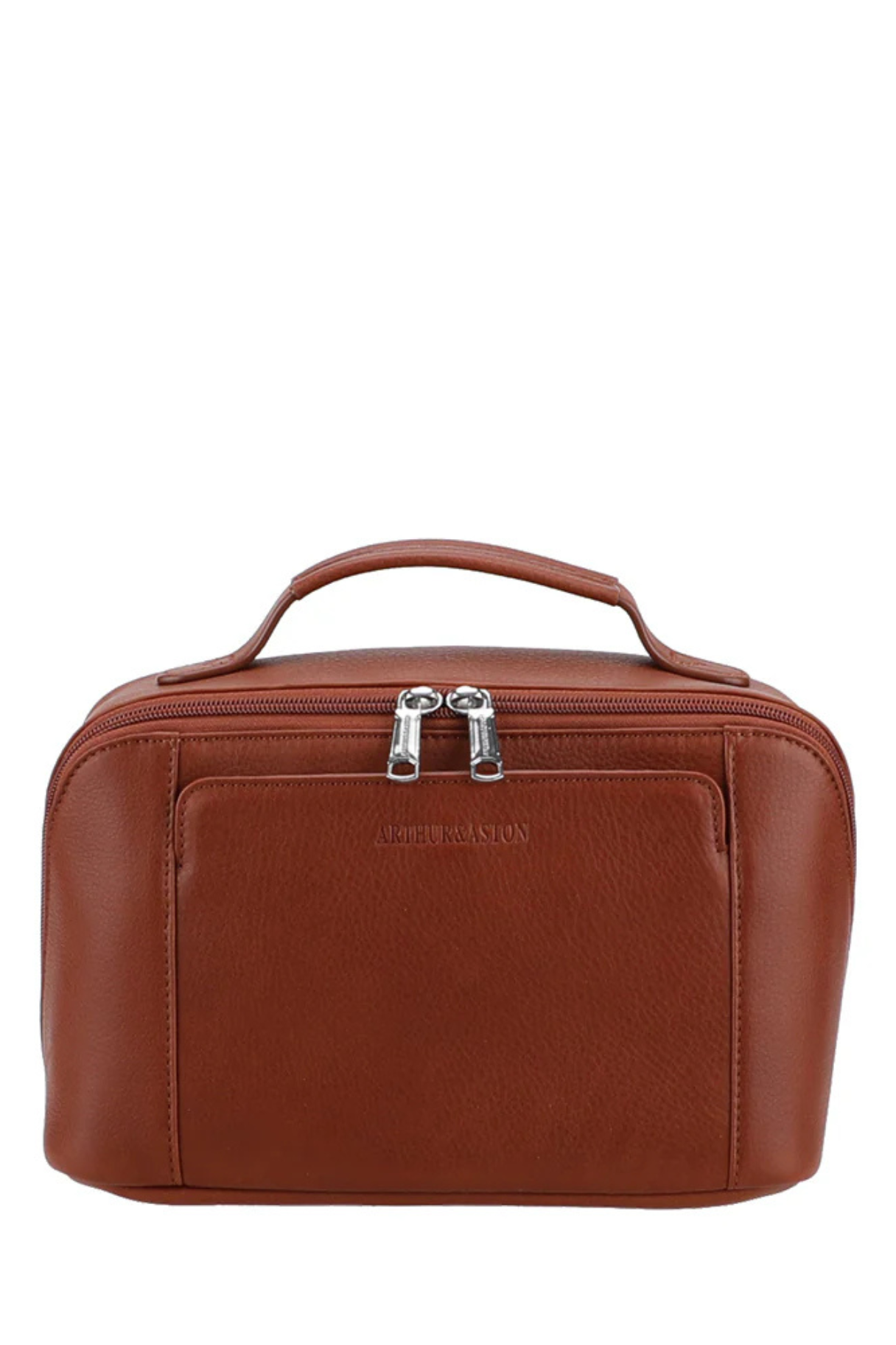 Vanity de voyage Ange en cuir pleine fleur cognac